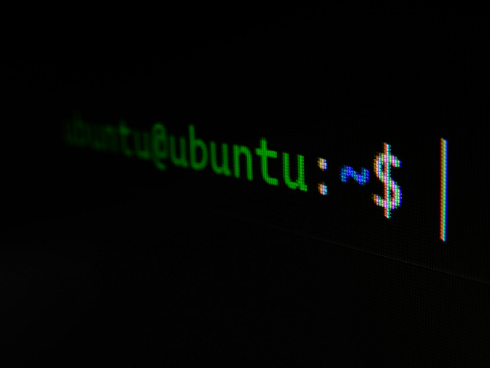 A Linux bash terminal showing green text on a dark screen